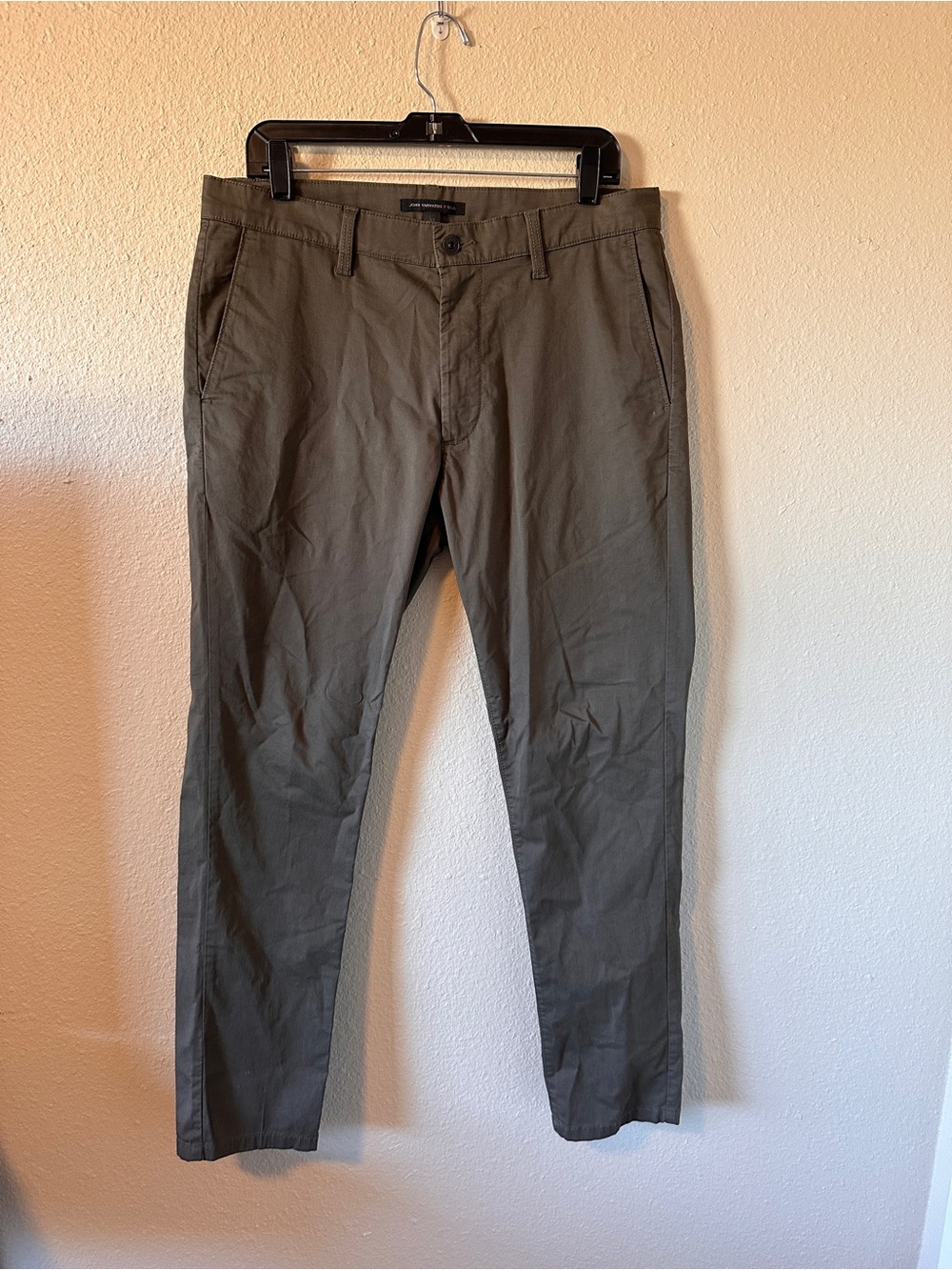 John Varvatos Olive Chino Pants
